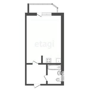 Студия квартира, вторичка, 28м2, 2/9 этаж