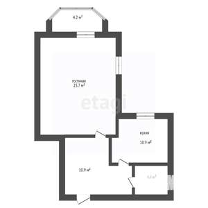 1-к квартира, вторичка, 51м2, 11/12 этаж