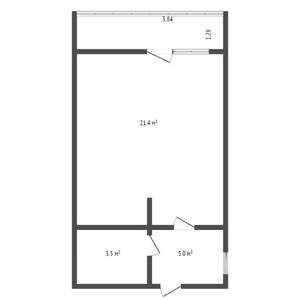 1-к квартира, вторичка, 40м2, 7/10 этаж