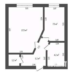 1-к квартира, вторичка, 35м2, 2/4 этаж