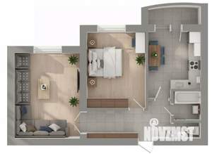 2-к квартира, вторичка, 64м2, 3/15 этаж