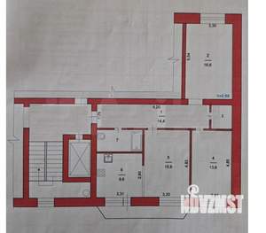 3-к квартира, вторичка, 78м2, 6/9 этаж