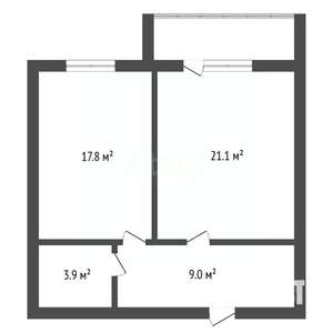 1-к квартира, вторичка, 52м2, 5/12 этаж