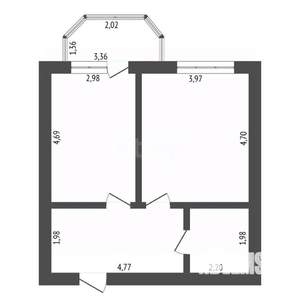 1-к квартира, вторичка, 47м2, 12/15 этаж