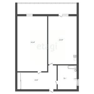 1-к квартира, вторичка, 37м2, 2/10 этаж