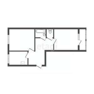 2-к квартира, вторичка, 49м2, 2/5 этаж