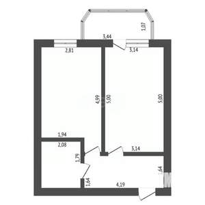 1-к квартира, вторичка, 40м2, 3/14 этаж