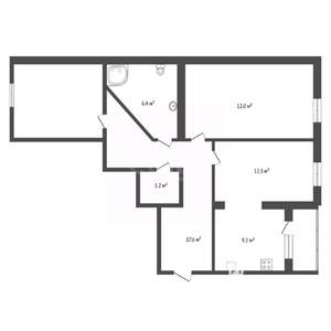 3-к квартира, вторичка, 81м2, 3/5 этаж