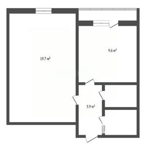 1-к квартира, вторичка, 38м2, 4/5 этаж