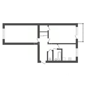 2-к квартира, вторичка, 48м2, 5/5 этаж