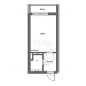 Студия квартира, вторичка, 25м2, 4/9 этаж
