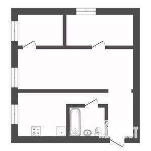 3-к квартира, вторичка, 48м2, 1/2 этаж