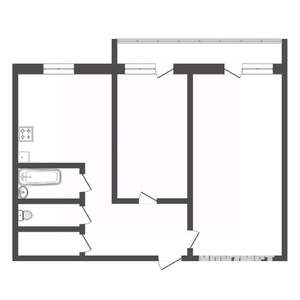 2-к квартира, вторичка, 57м2, 7/10 этаж