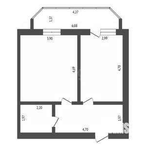 1-к квартира, вторичка, 46м2, 9/15 этаж