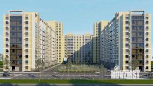 1-к квартира, строящийся дом, 39м2, 6/9 этаж