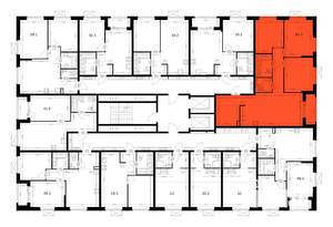 3-к квартира, вторичка, 84м2, 10/16 этаж