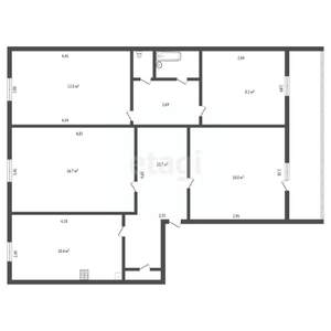 4-к квартира, вторичка, 76м2, 5/5 этаж