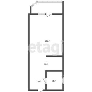 Студия квартира, вторичка, 25м2, 9/14 этаж