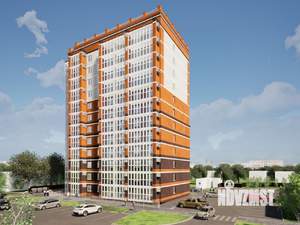 1-к квартира, строящийся дом, 43м2, 1/12 этаж