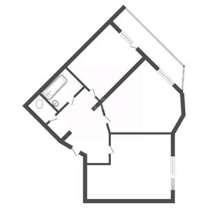 2-к квартира, вторичка, 52м2, 2/14 этаж