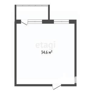 1-к квартира, вторичка, 35м2, 7/9 этаж