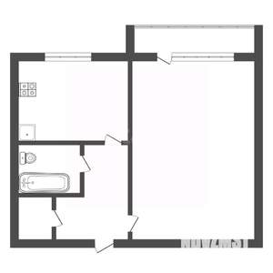 1-к квартира, вторичка, 36м2, 2/5 этаж