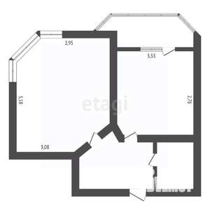 1-к квартира, вторичка, 40м2, 3/14 этаж