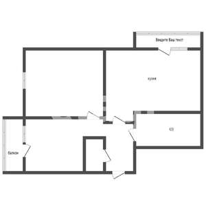 2-к квартира, вторичка, 55м2, 3/9 этаж