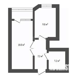 1-к квартира, вторичка, 42м2, 6/9 этаж