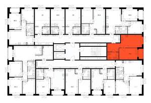 1-к квартира, вторичка, 41м2, 12/16 этаж