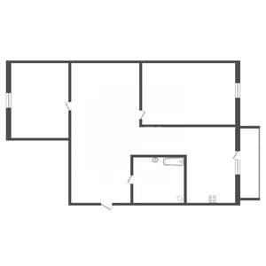 2-к квартира, вторичка, 61м2, 4/14 этаж