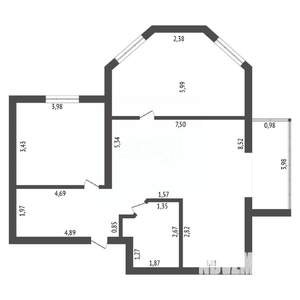 3-к квартира, вторичка, 85м2, 13/14 этаж
