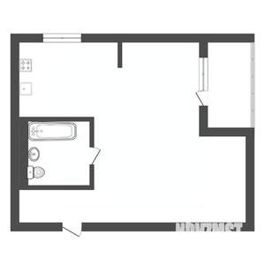 1-к квартира, вторичка, 40м2, 9/19 этаж