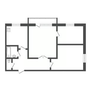 3-к квартира, вторичка, 53м2, 5/5 этаж