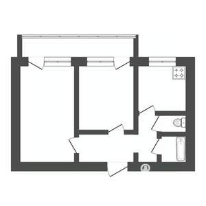 1-к квартира, вторичка, 58м2, 3/5 этаж