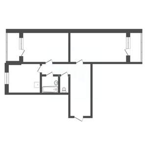 2-к квартира, вторичка, 62м2, 3/17 этаж