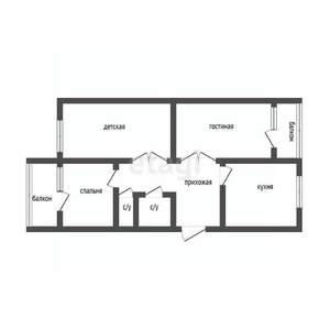 3-к квартира, вторичка, 84м2, 8/9 этаж