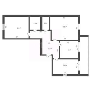 3-к квартира, вторичка, 67м2, 6/9 этаж