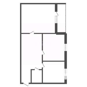 2-к квартира, вторичка, 43м2, 1/5 этаж