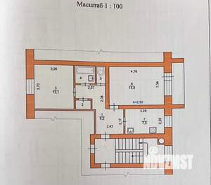 2-к квартира, вторичка, 51м2, 5/5 этаж