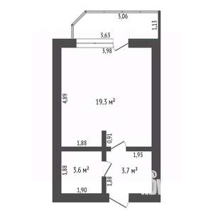 Студия квартира, вторичка, 26м2, 5/9 этаж