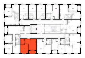 1-к квартира, вторичка, 39м2, 10/16 этаж
