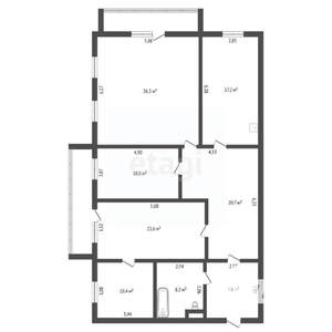 4-к квартира, вторичка, 135м2, 2/5 этаж