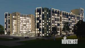 1-к квартира, строящийся дом, 35м2, 2/9 этаж