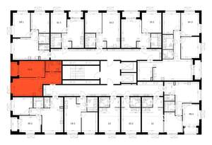 1-к квартира, вторичка, 41м2, 12/16 этаж