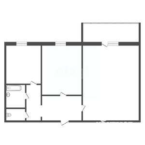 2-к квартира, вторичка, 53м2, 3/5 этаж