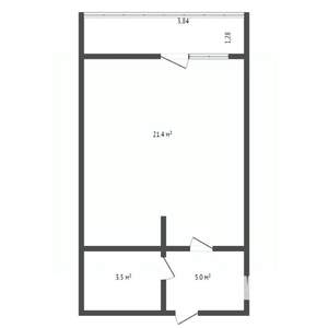 1-к квартира, вторичка, 40м2, 7/10 этаж