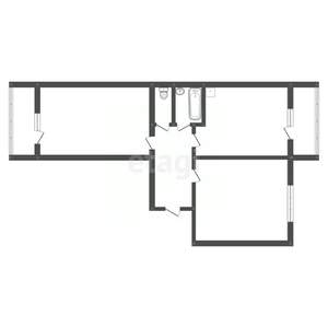 2-к квартира, вторичка, 70м2, 2/10 этаж