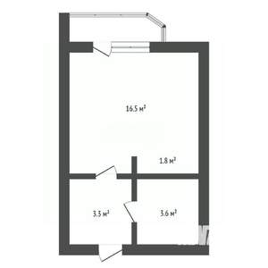 1-к квартира, вторичка, 42м2, 3/8 этаж