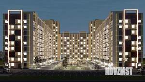 1-к квартира, строящийся дом, 35м2, 2/9 этаж